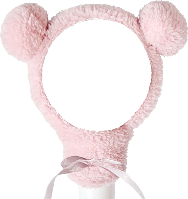 마르벨라 응원봉 꾸미기 곰돌이 커버, 핑크, 1개, 10cm