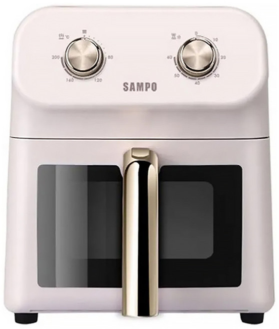 SAMPO 聲寶 美型透視氣炸鍋 深27 x 32 x 35cm 4.2kg 6L, KZ-WA06K