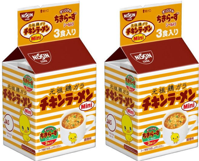 NISSIN 日清 元祖雞汁麵 迷你小雞麵 20g, 6包