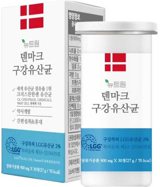 뉴트원 덴마크 구강유산균, 27g, 1개