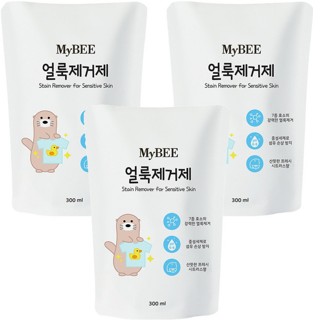 마이비 얼룩제거제 리필, 300ml, 3개