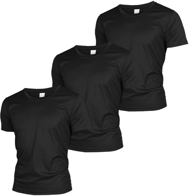 KOLON 中性款短袖圓領素色T恤 3入