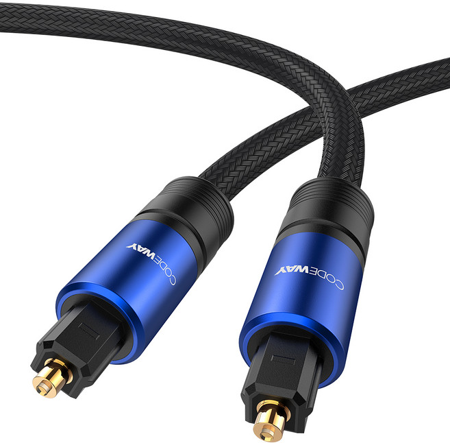CODEWAY 音訊條形音箱 SPDIF TOSLINK 光纖線, 混合色, 5m, 1個