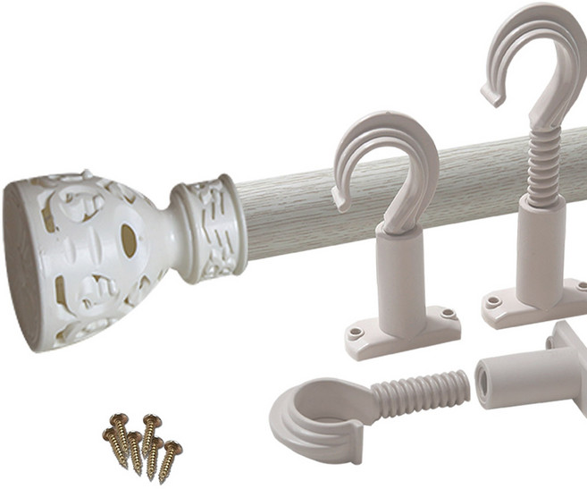 썬데코 35mm커튼봉 빅장구 + 조절브라켓, 연오크