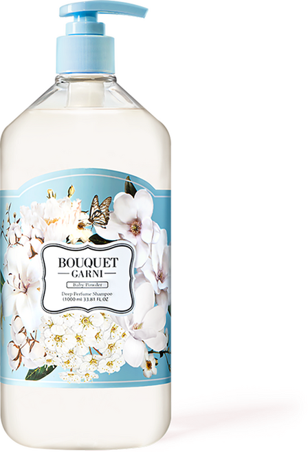부케가르니 딥퍼퓸 샴푸 베이비파우더 향, 1L, 1개