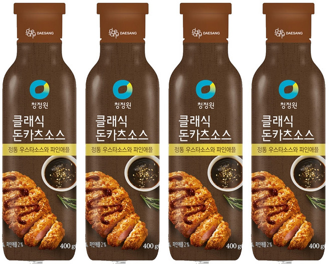 청정원 클래식 돈카츠 소스, 400g, 4개