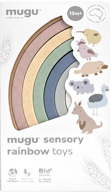 mugu 沐咕寶貝 感官學習疊疊彩虹 MGBO3102 1歲以上, 1個