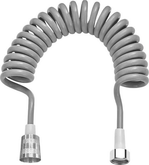월드크린 욕실 베란다 스프레이건 호스줄, 3m, 실버