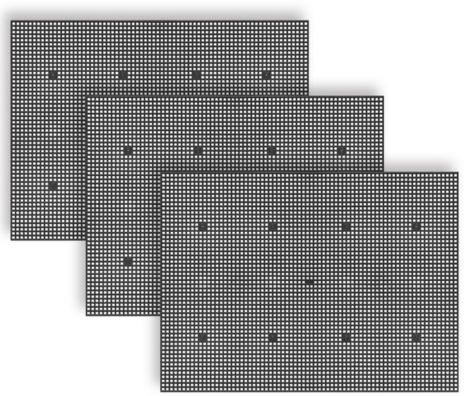 잘라쓰는 대형 블랙 화분 깔망, 3개