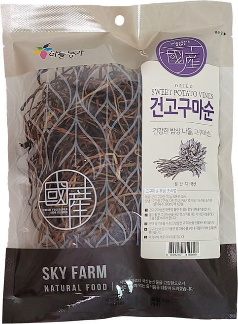 나물이야기 국산 건고구마순, 1개, 70g