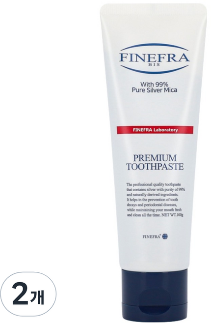 파인프라 비스투 치약, 100g, 2개