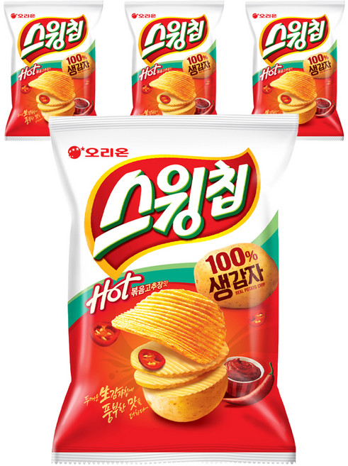 스윙칩 볶음고추장맛, 60g, 4개