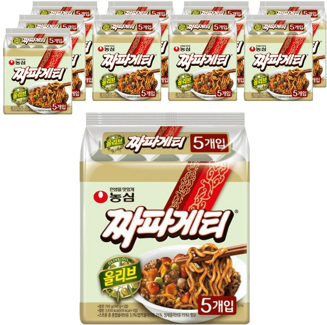 농심 짜파게티 140g, 50개