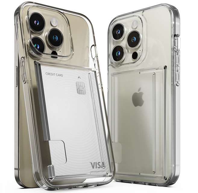 신지모루 2장 수납 에어클로 카드슬롯 휴대폰 케이스