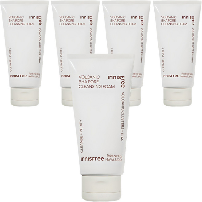이니스프리 화산송이 모공 바하 클렌징 폼, 150g, 5개