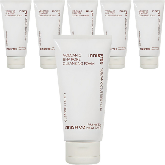 이니스프리 화산송이 모공 바하 클렌징 폼, 150g, 6개