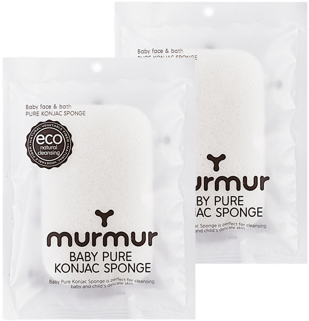 MURMUR 沐浴海綿, 單一顏色, 2入