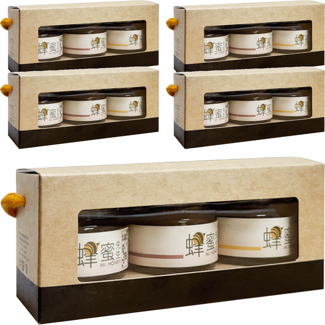 Mr.HONEY 蜂蜜先生 蜂蜜小禮盒 3入組, 150g, 5組