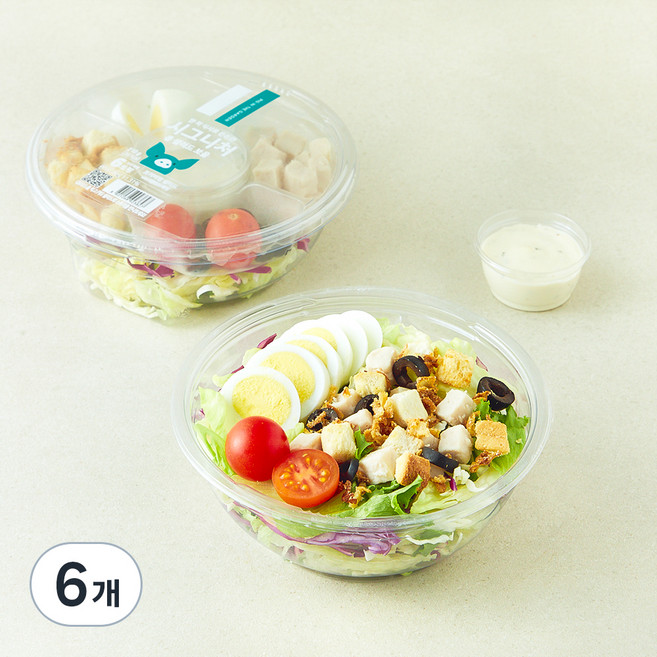 피그인더가든 시그니처 콥 샐러드 보울, 210g, 6개