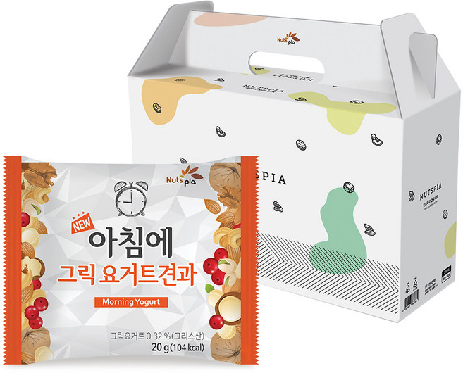 넛츠피아 뉴 아침에 그릭요거트 하루견과, 20g, 50개