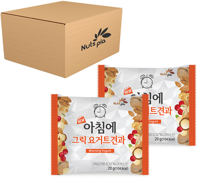 Nuts pia 希臘優格風味綜合堅果隨身包, 20g, 60包