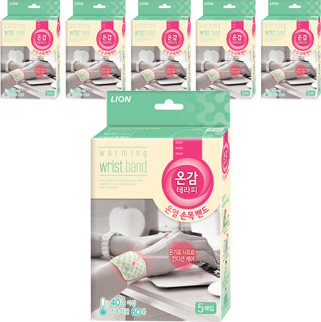 온감테라피 온열 손목 밴드 5p, 6개