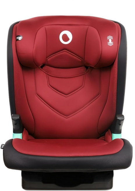 lionelo ISOFIX 成長型輔助汽座 Neal 3~12歲, 勃根地酒紅