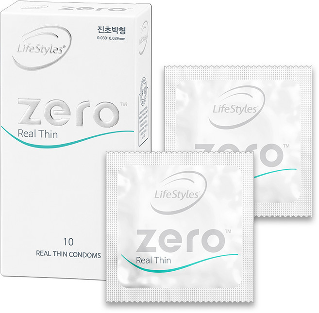 LifeStyles 제로 리얼씬 일반형 콘돔, 10개입, 1개