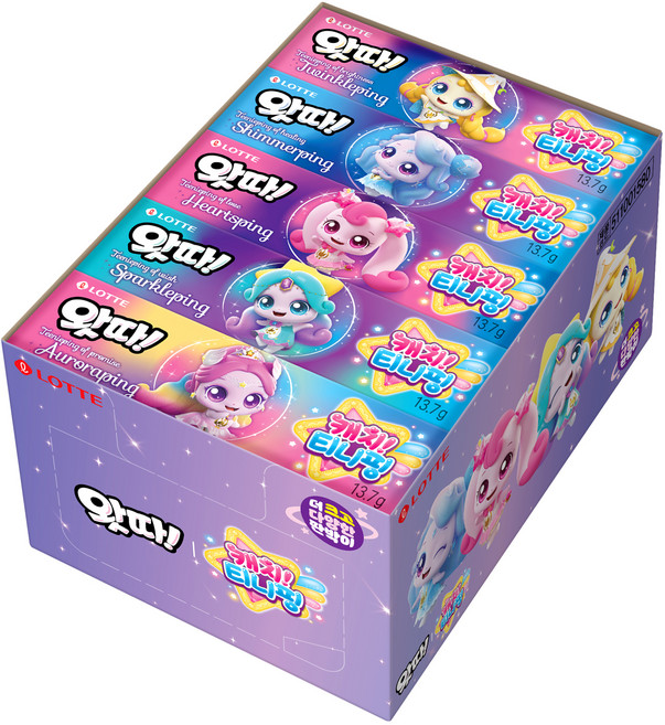 롯데웰푸드 왓따 판박이 캐치 티니핑, 1개, 342.5g