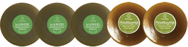 프로버블리 프리미엄 중성비누 노니 3p + 어성초 2p, 110g, 5개