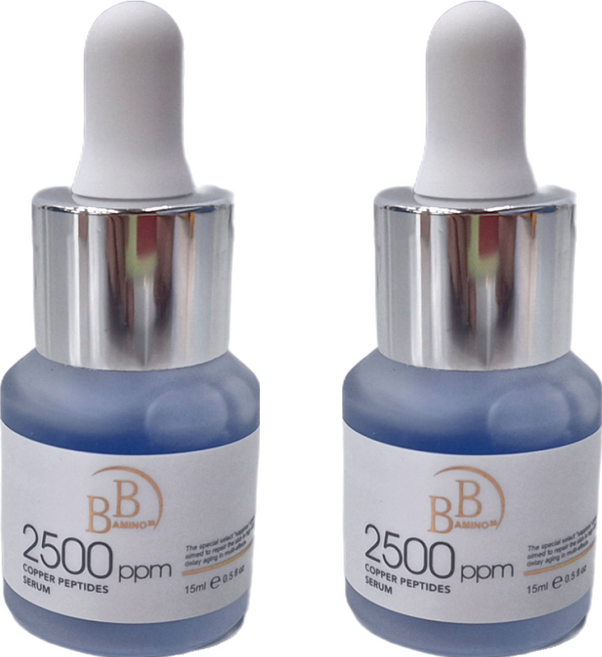 BB AMINO 科研 2500ppm藍銅胜肽緊緻精華, 15ml, 2瓶