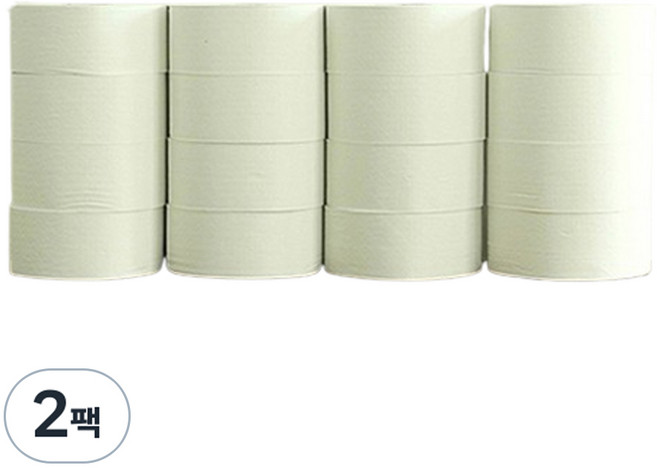 해피루체 펄프 2겹 점보롤, 16롤, 2개, 250m