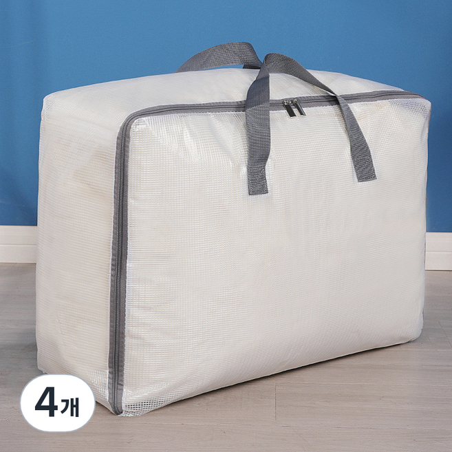 일상포인트 계절 이불 정리 가방, 그레이, 4개