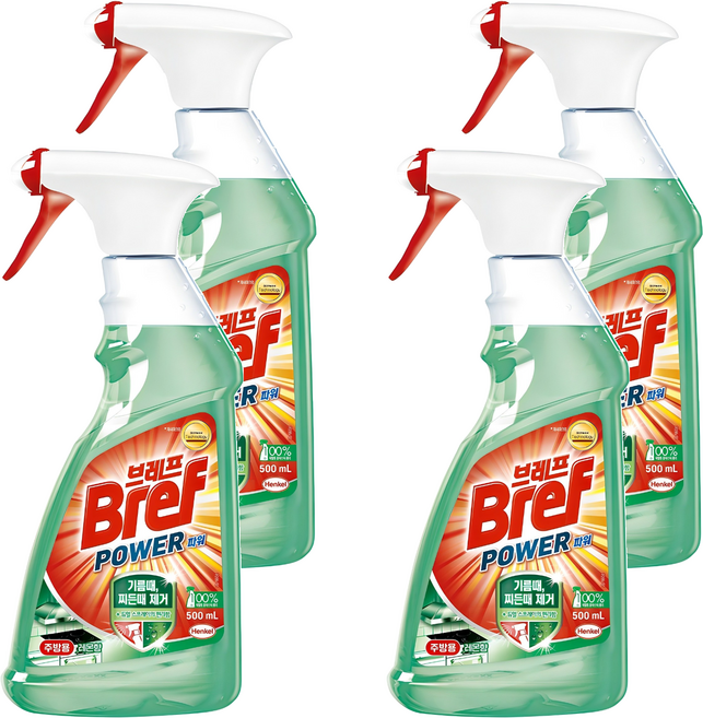 브레프 파워 주방용 세정제, 500ml, 4개