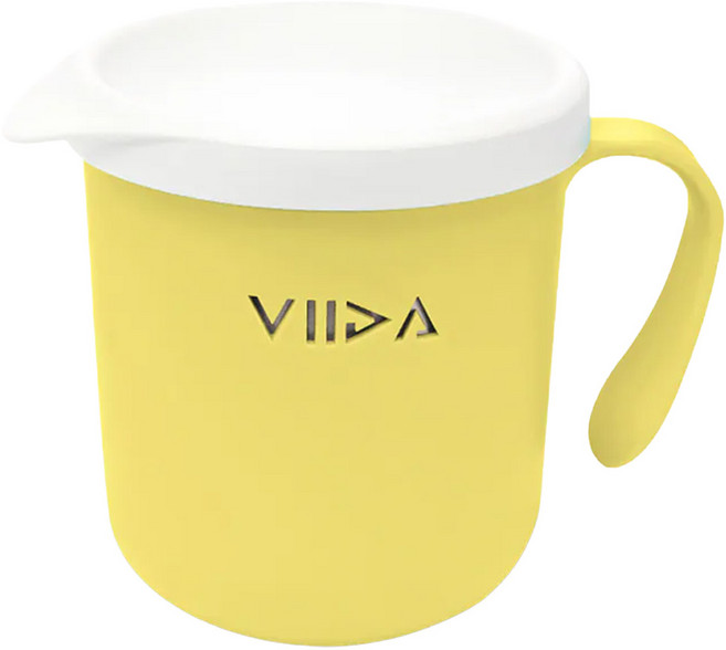 VIIDA Souffle 抗菌不鏽鋼杯 330ml, 黃色, 1個