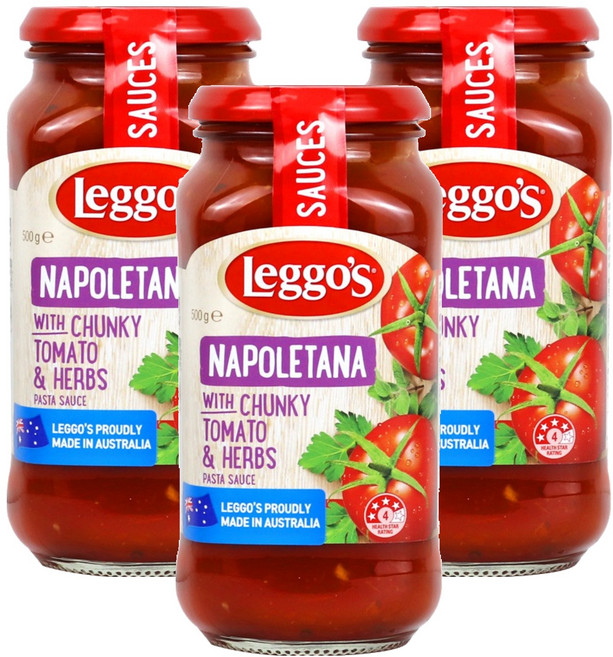 레고스 나폴리타나 파스타 소스, 500g, 3개