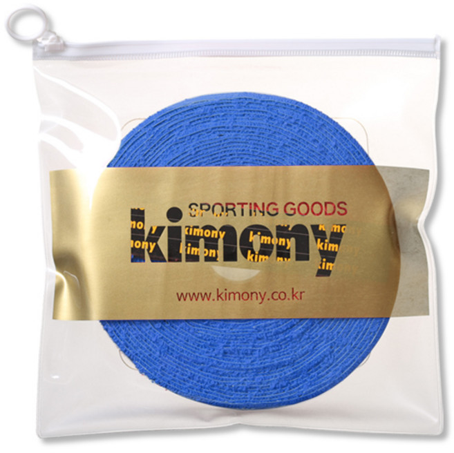키모니 뉴 타올 배드민턴 그립 KGT226 롤타입 15P, 블루, 1세트