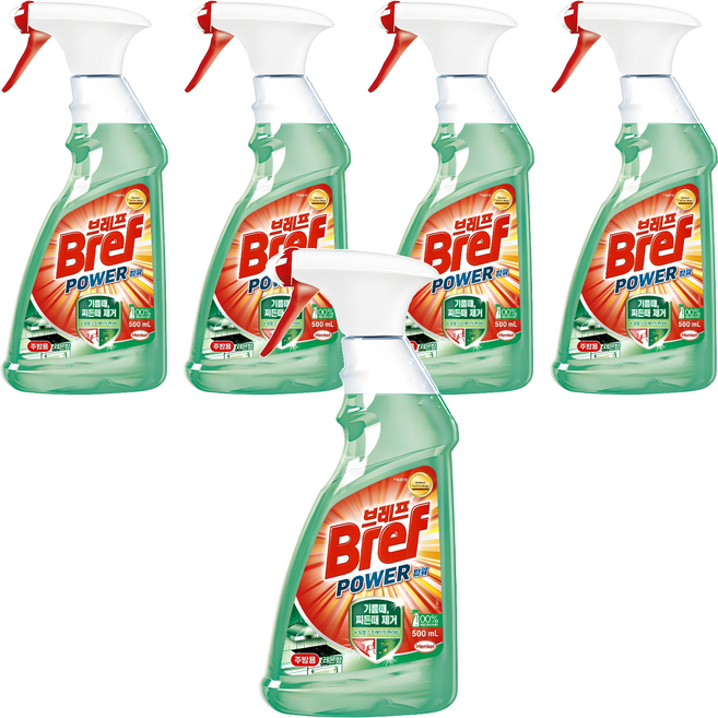 브레프 파워 주방용 세정제, 500ml, 5개
