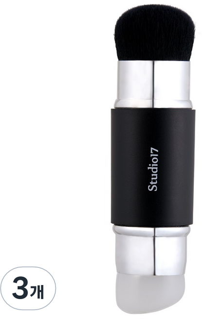 스튜디오17 듀얼 실리콘 블러셔 브러쉬, 3개