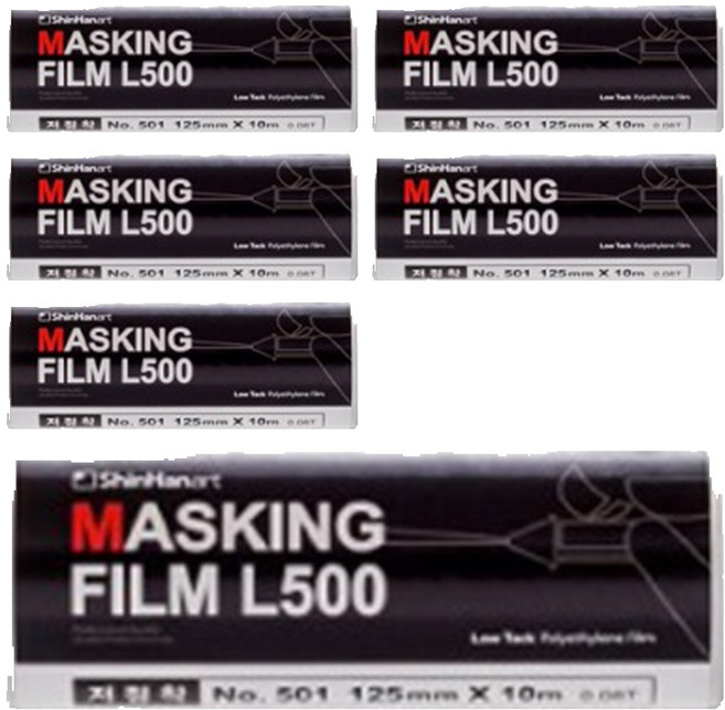 신한화구 마스킹 필름 10m x 125mm, 6개