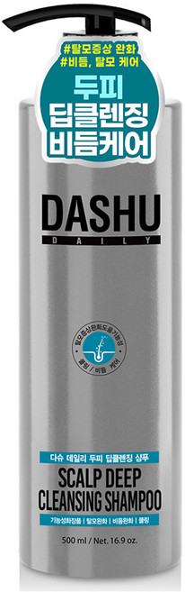 DASHU 每日頭皮深層清潔洗髮精, 500ml, 1個