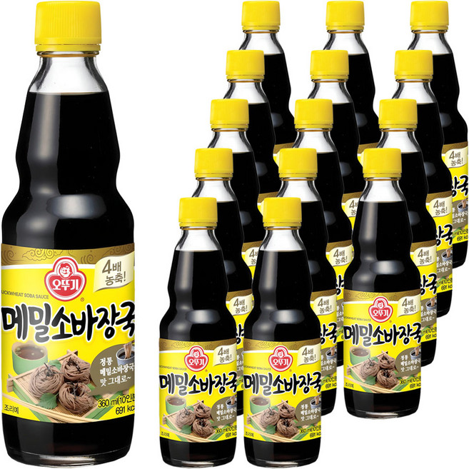 오뚜기 메밀소바장국 소스, 360ml, 15개