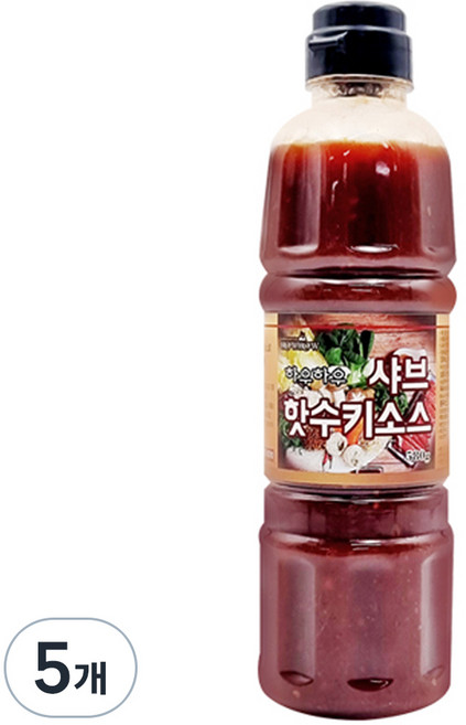 하우하우 샤브핫수끼소스, 500g, 5개