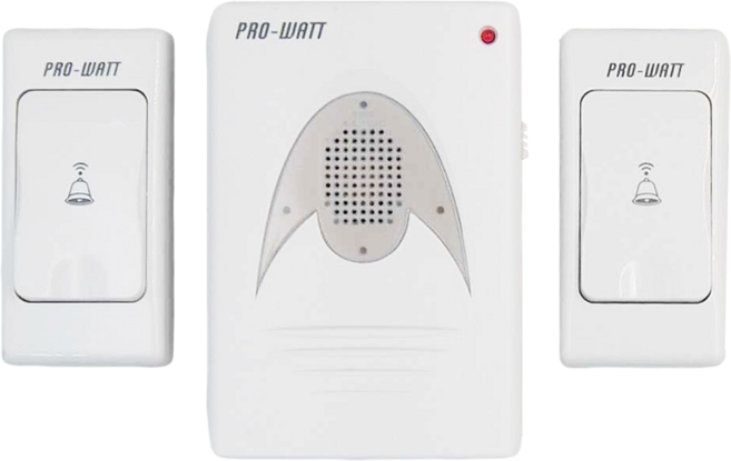PRO-WATT 華志 超高頻無線門鈴 雙按鈕 PW-P-708A, 1個
