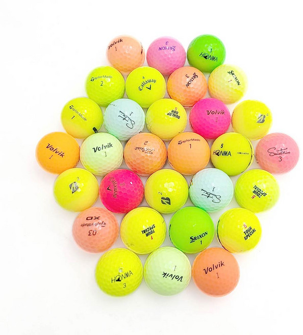 유명브랜드 혼합 AA급 로스트볼, 혼합색상, 1개, 30개