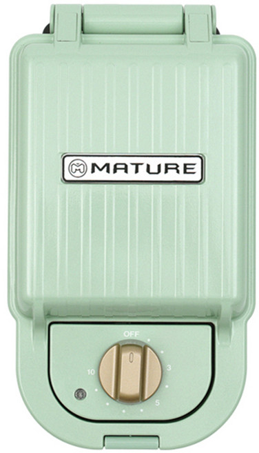 MATURE 美萃 熱壓三明治鬆餅機 薄荷綠, CY-1622