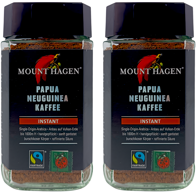 MOUNT HAGEN 新畿內亞即溶咖啡, 100g, 1入, 2罐