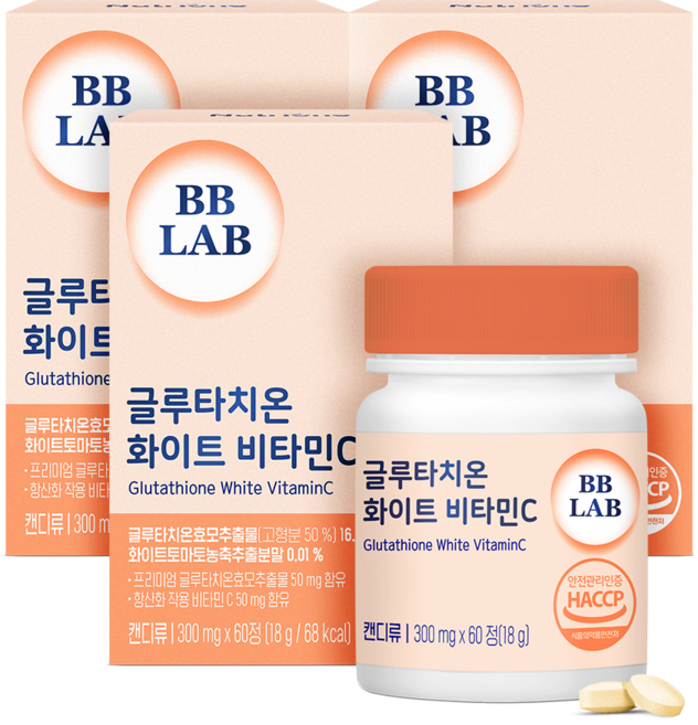 BB LAB 科研 穀胱甘肽維他命C複方錠, 60顆, 3罐