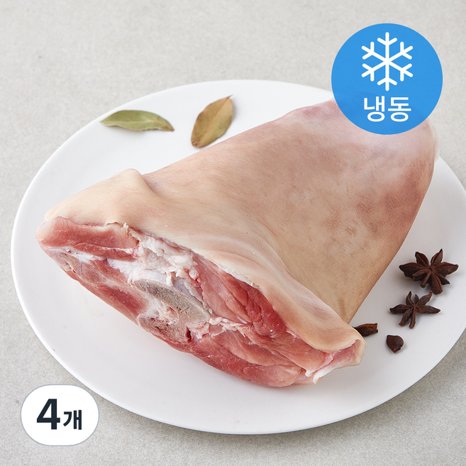 동원 홈푸드 돼지장족 통족발용 돈학 미정선 원육 (냉동), 1.1kg, 4개