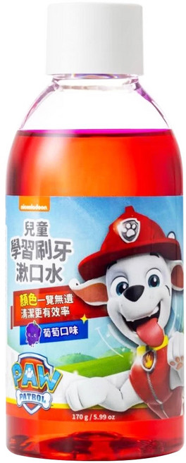 Lab52 齒妍堂 汪汪隊 兒童學習刷牙漱口水 葡萄, 170g, 1瓶